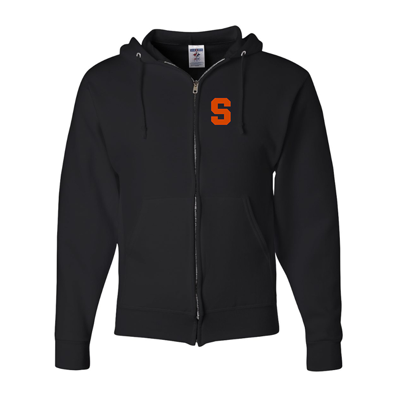 Men's Syracuse Orange JERZEES NuBlend Full-Zip Hooded Sweatshirt