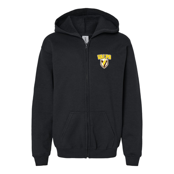 Gildan Heavy Blend Youth Valparaiso Crusaders Full Zip Hooded Sweatshirt