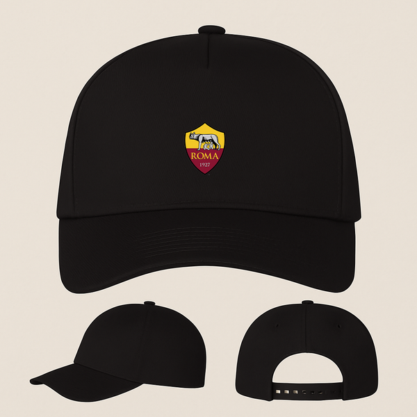 AS Roma FC Five Panel Twill Snapback Cap