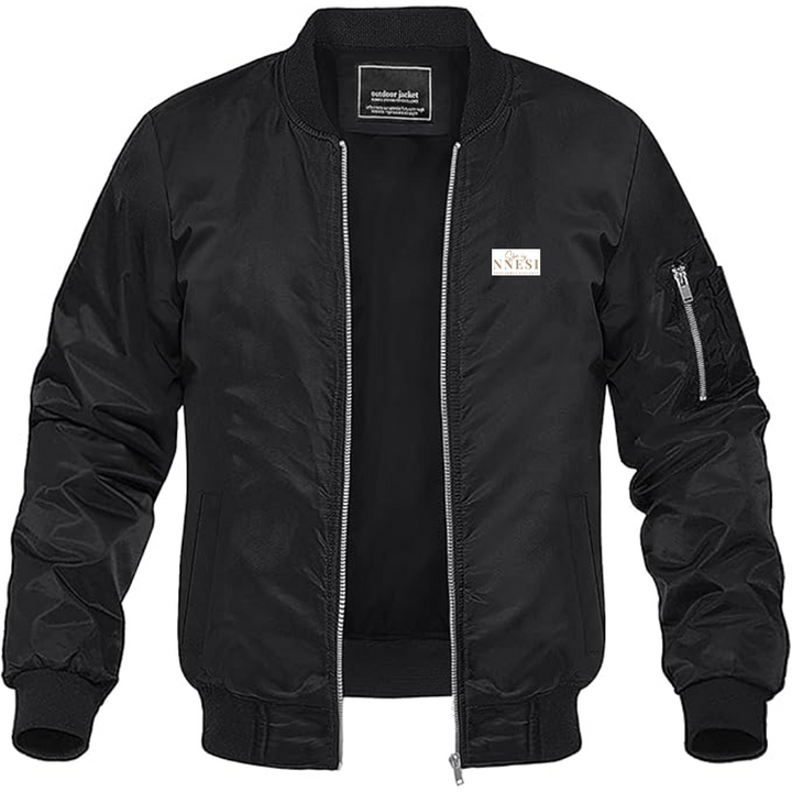 Men's Nnesi Logo Lightweight Bomber Jacket