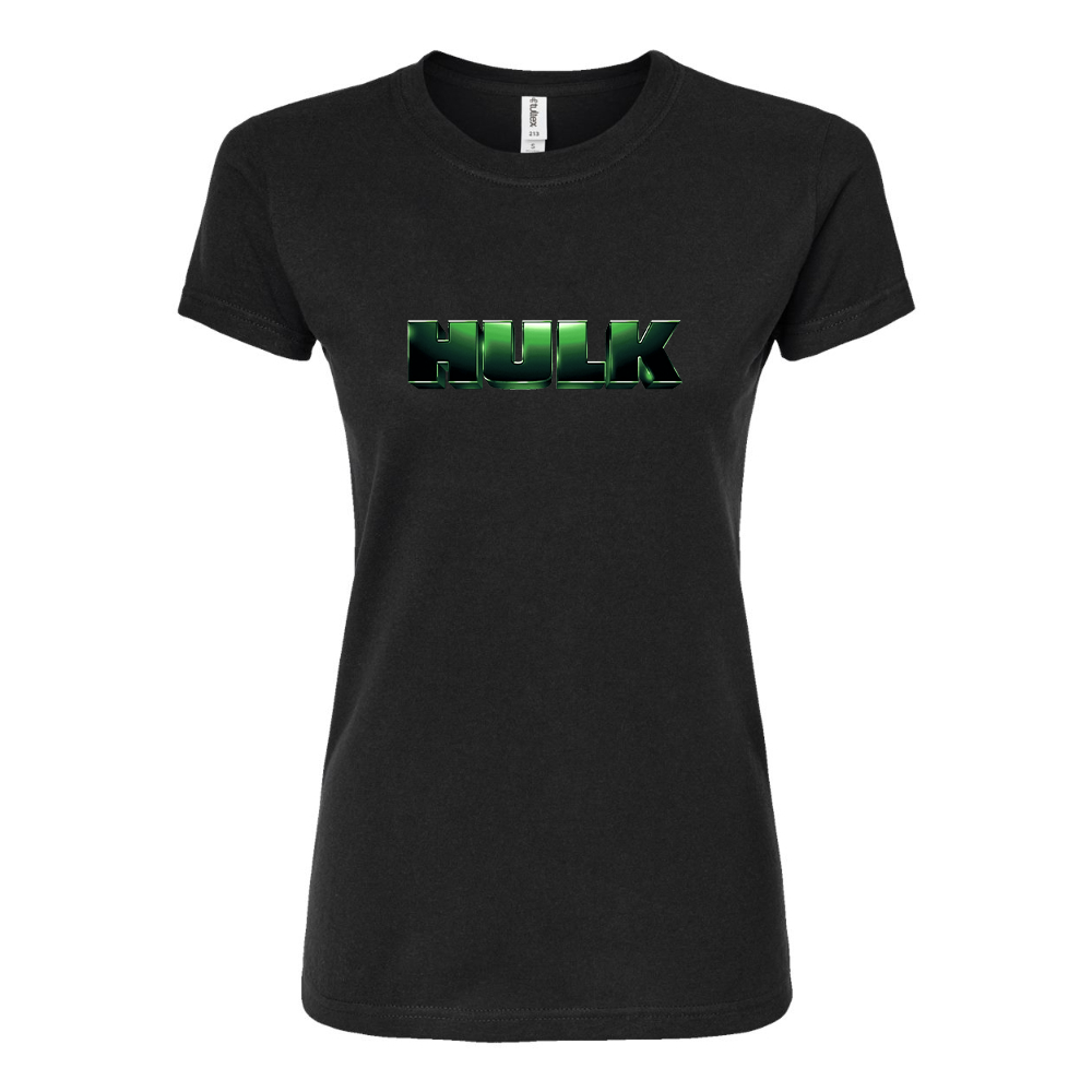 Women's The Hulk Marvel Superhero Round Neck T-Shirt