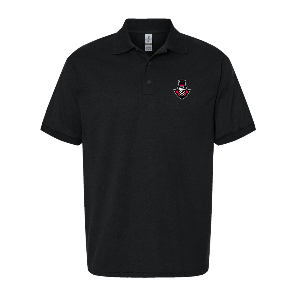 Men's Austin Peay Governors Dry Blend Jersey Polo - Black