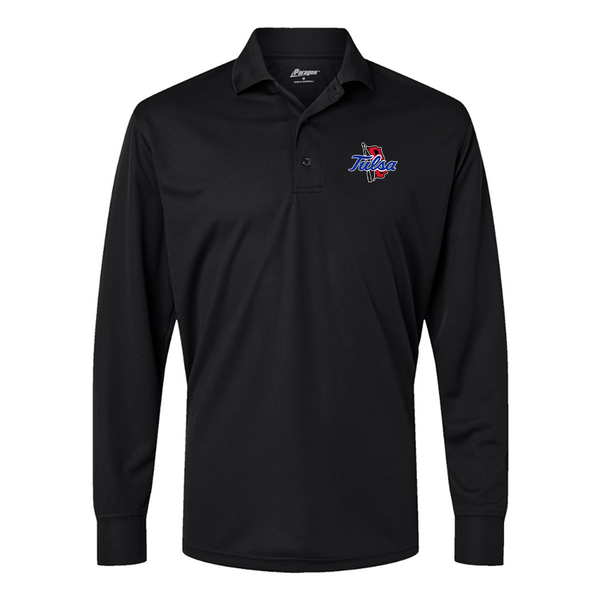 Men's  Tulsa Golden Hurricane Paragon Prescott Long Sleeve Polo