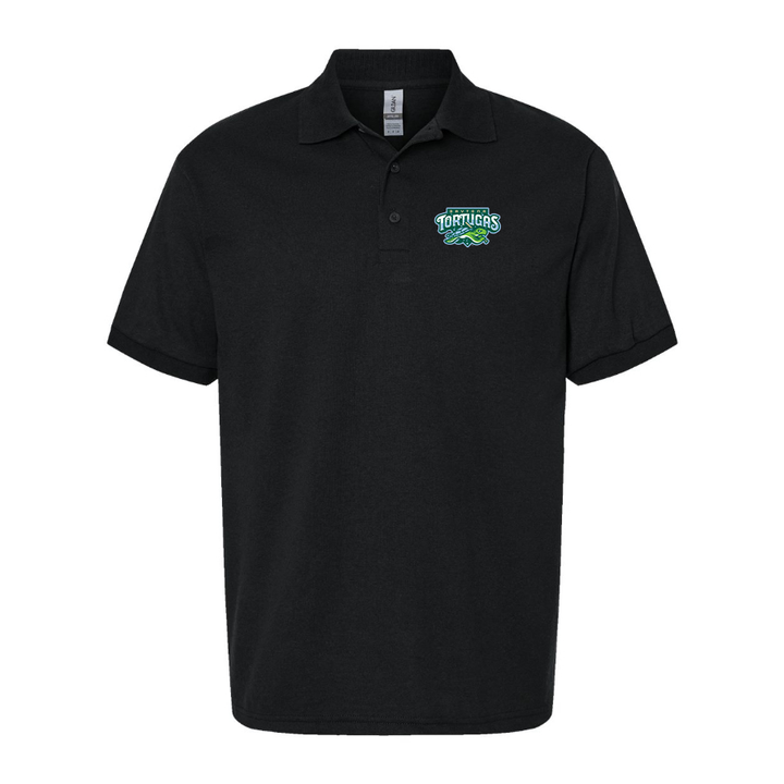 Men's Daytona Tortugas Logo Dry Blend Polo - Black