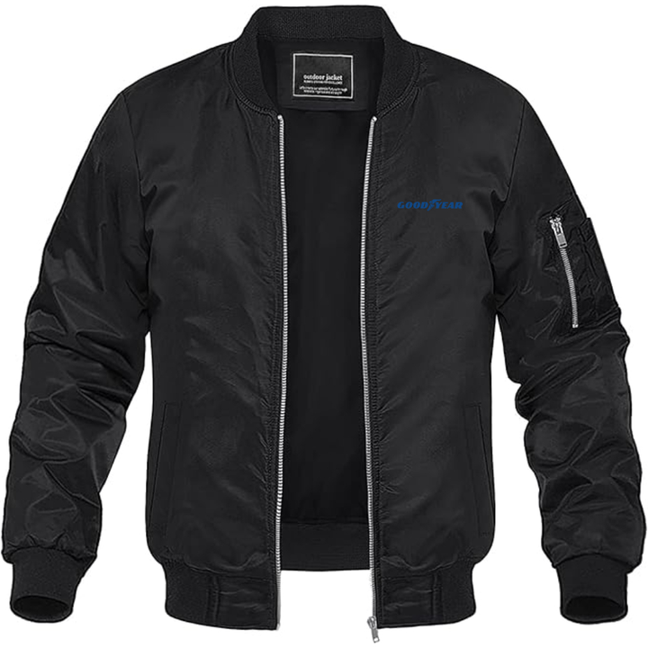 Men's Goodyear Logo Lightweight Bomber Jacket