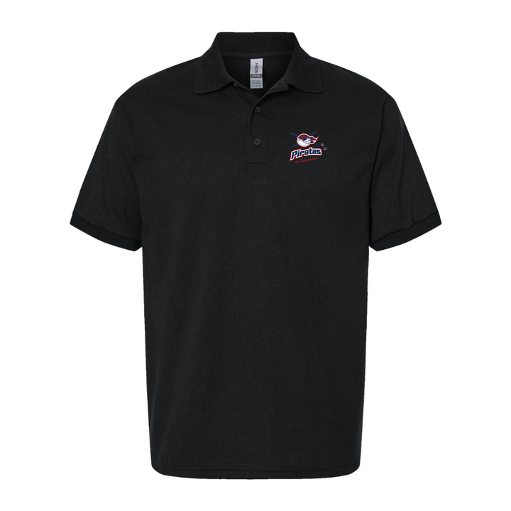 Men's Campeche Piratas Logo Dry Blend Polo - Black