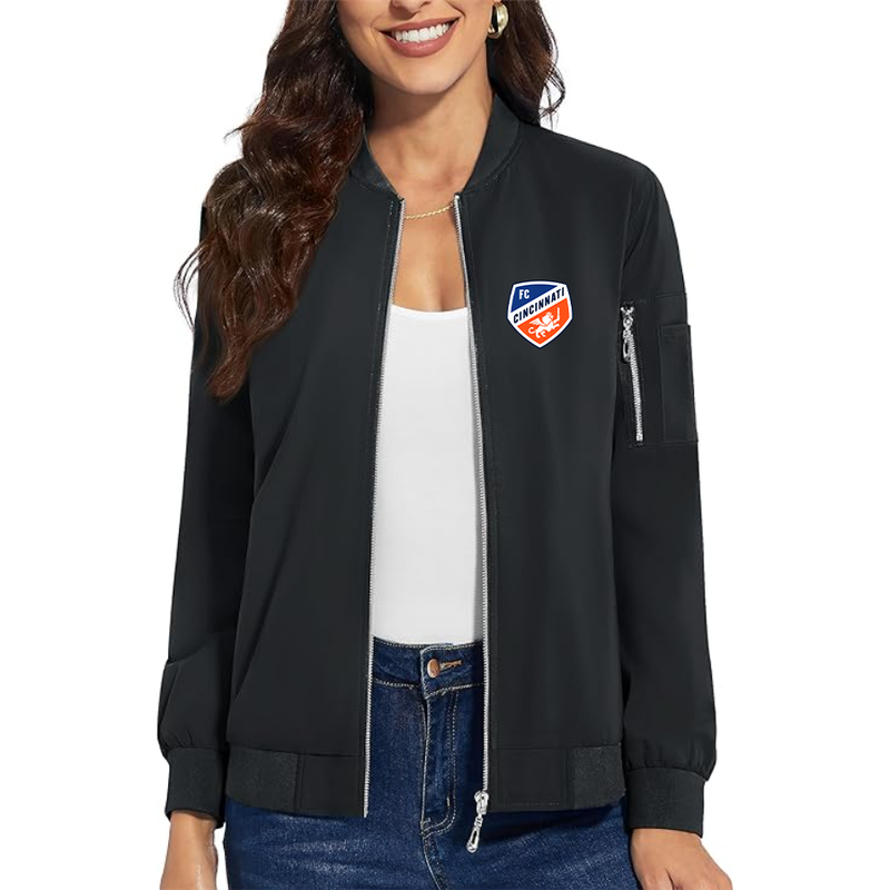 Women's FC Cincinnati Premium Bomber Jacket Outerwear