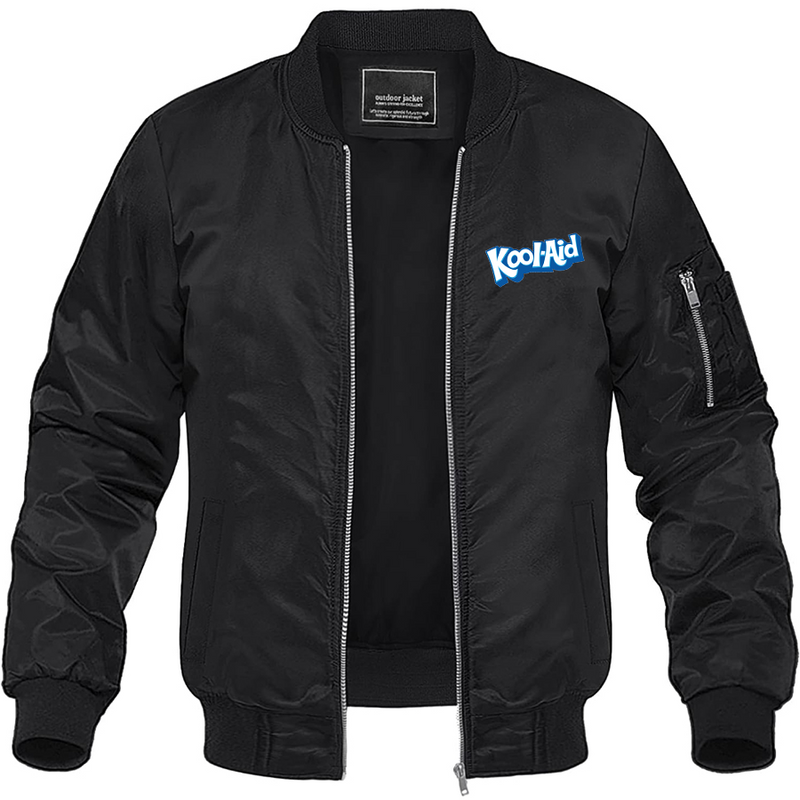 Men's kool-Aid Lightweight Bomber Jacket Windbreaker Softshell Varsity Jacket Coat