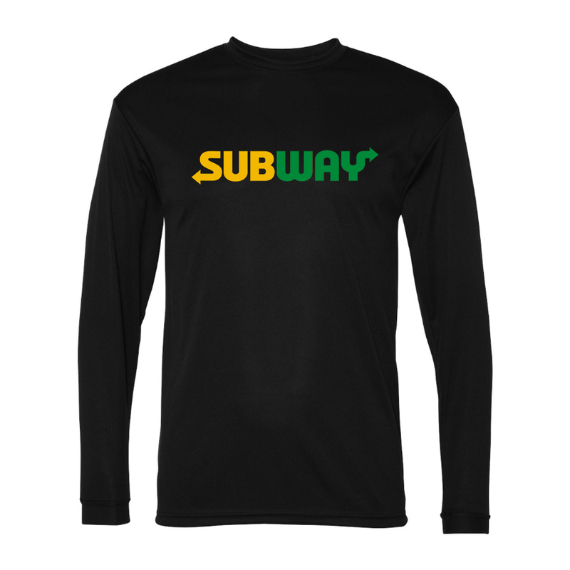 Men's Subway Polyester Long Sleeve T-Shirt
