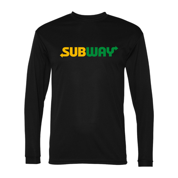 Men's Subway Polyester Long Sleeve T-Shirt