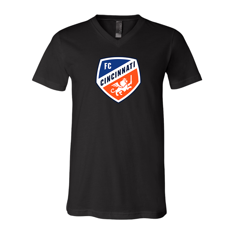 Men's FC Cincinnati BELLA + CANVAS - Jersey V-Neck T-Shirt