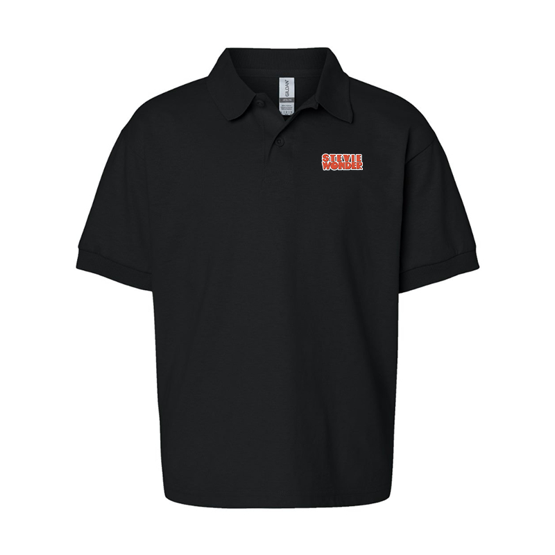 Youth  Stevie wonder Gildan Dry Blend Jersey Polo