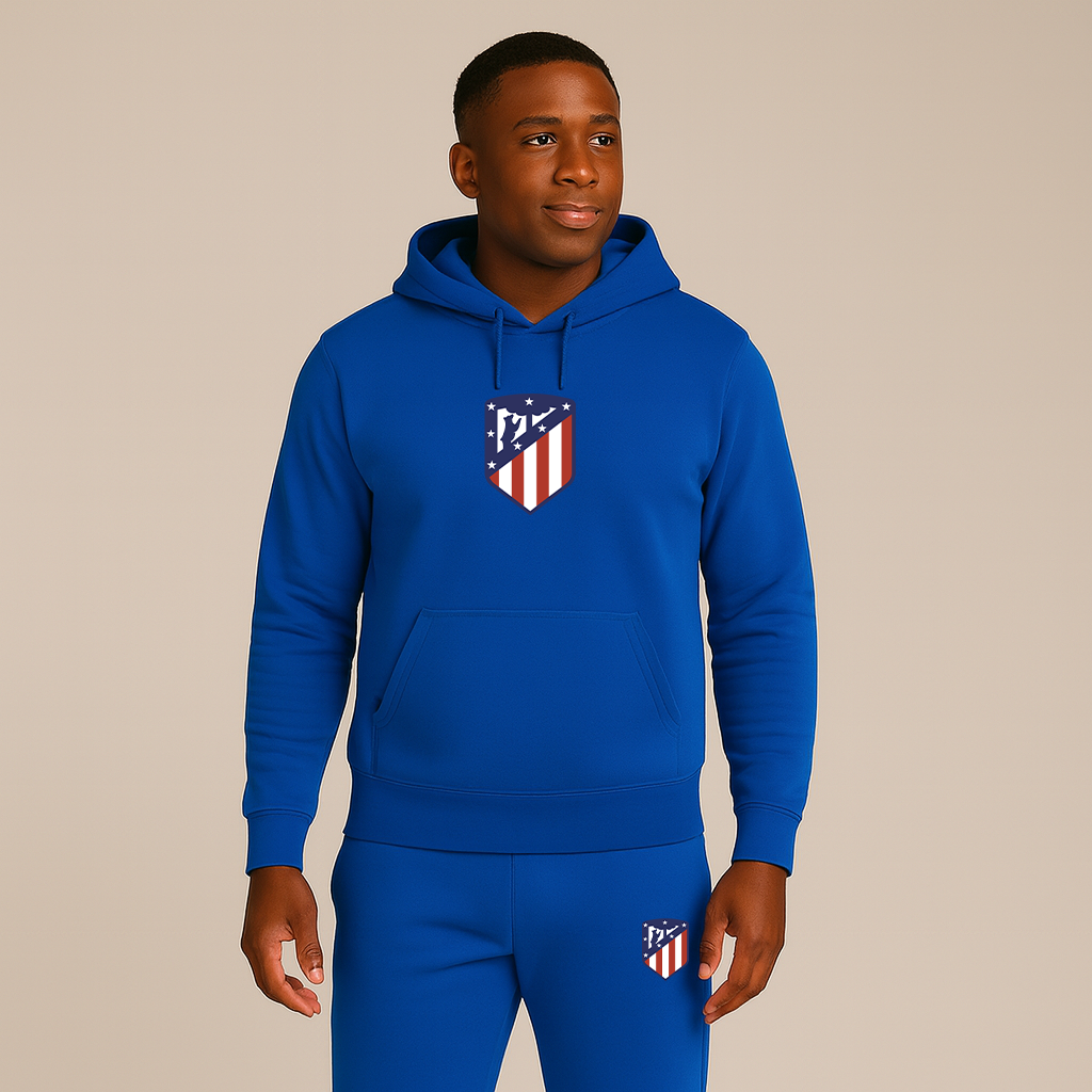 Men's Atletico Madrid FC Logo Hoodie Joggers Set