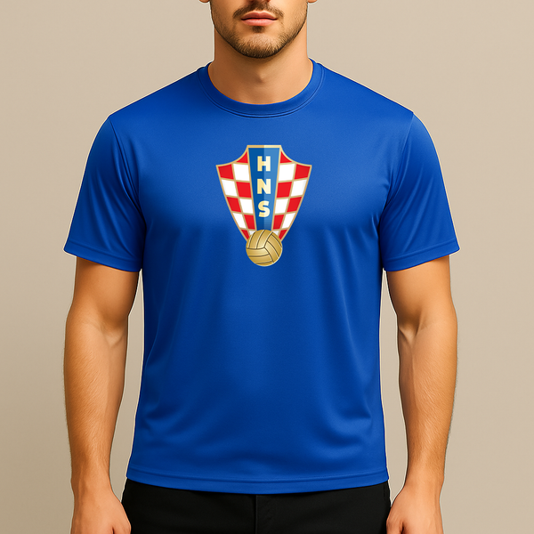 Men's Croatia National Soccer Team Polyester T-Shirt