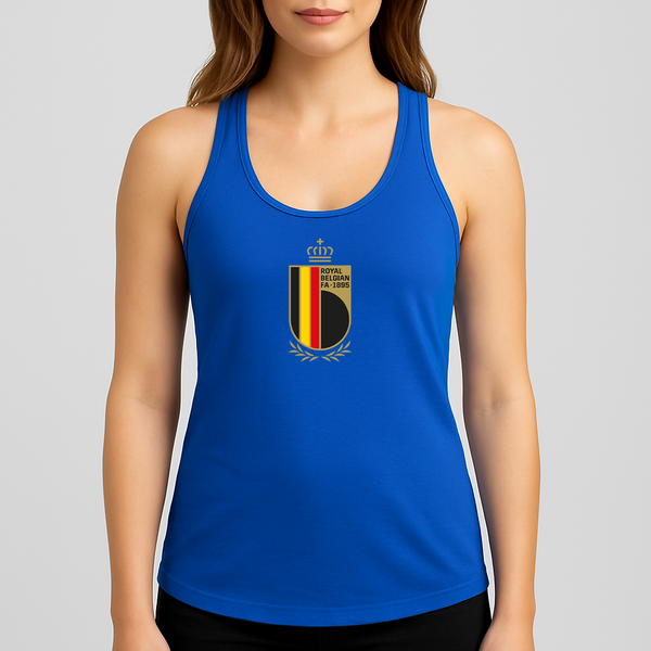 Women's Belgium National Soccer Team Racerback Tank Top