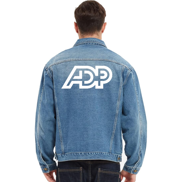 Men's ADP  Vintage Distressed Denim Jacket Stylish Casual Jean Outerwear