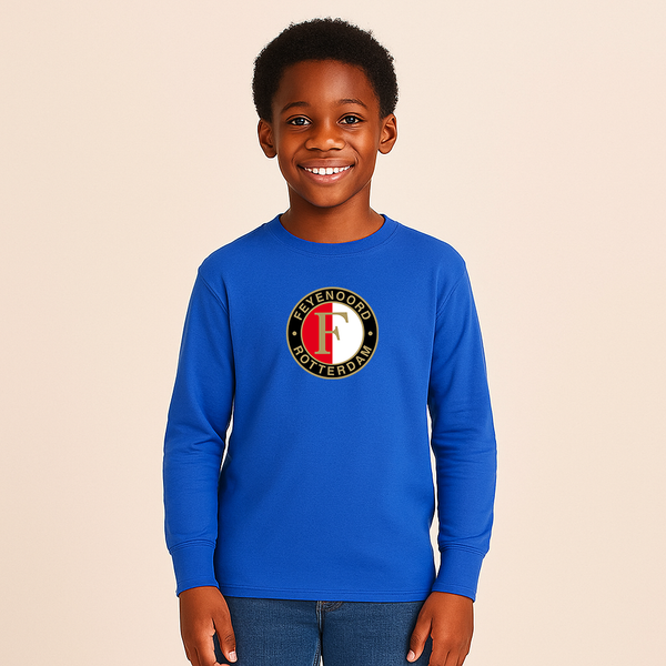 Youth Kids Feyenoord FC Long Sleeve T-Shirt