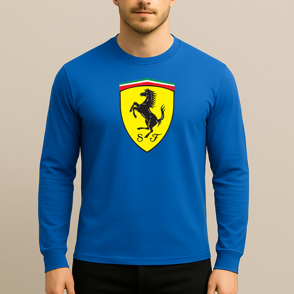 Men’s Ferrari Motorsport Car Long Sleeve T-Shirt