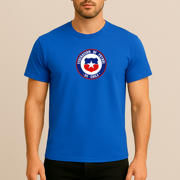 Men's Chile National Soccer Team  Cotton T-Shirt