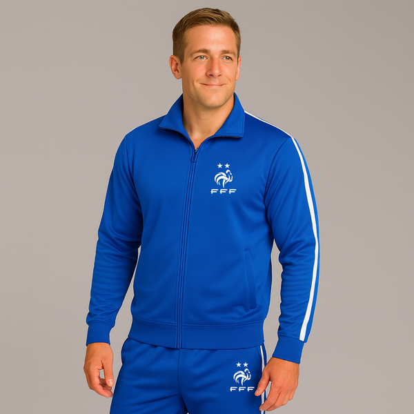 Men's France Soccer Logo Dri-Fit TrackSuit