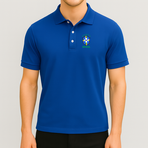 Men's Brasil National Soccer Team Dry Blend Polo