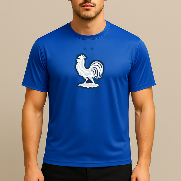 Men's France National Soccer Team Polyester T-Shirt