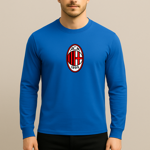 Men’s AC Milan Soccer Long Sleeve T-Shirt