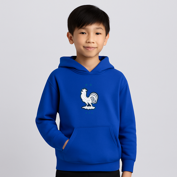 Youth Kids France National Soccer Team  Pullover Hoodie