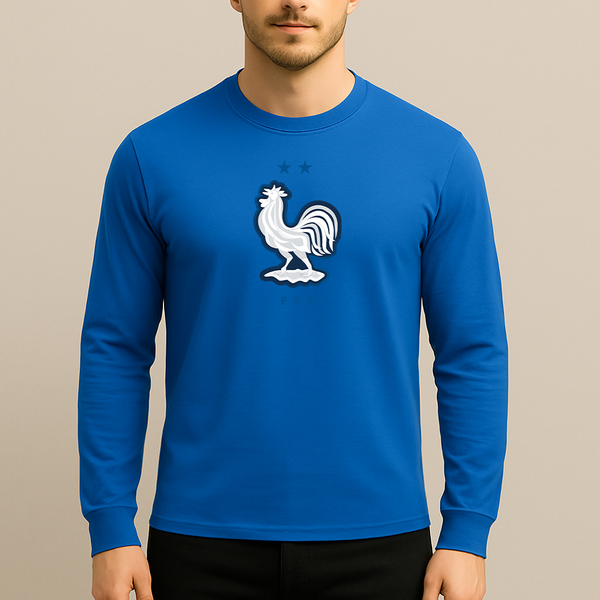 Men's France National Soccer Team  Long Sleeve T-Shirt