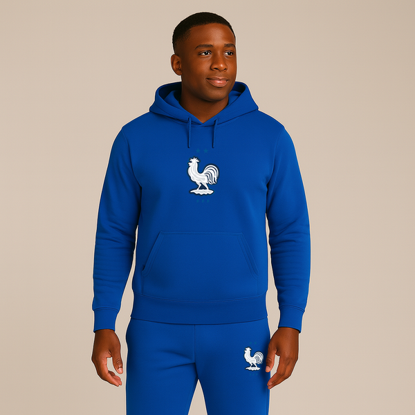 Men's France National Soccer Team  Logo Hoodie Joggers Set