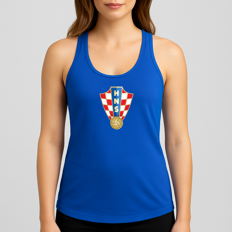 Women's Croatia National Soccer Team Racerback Tank Top