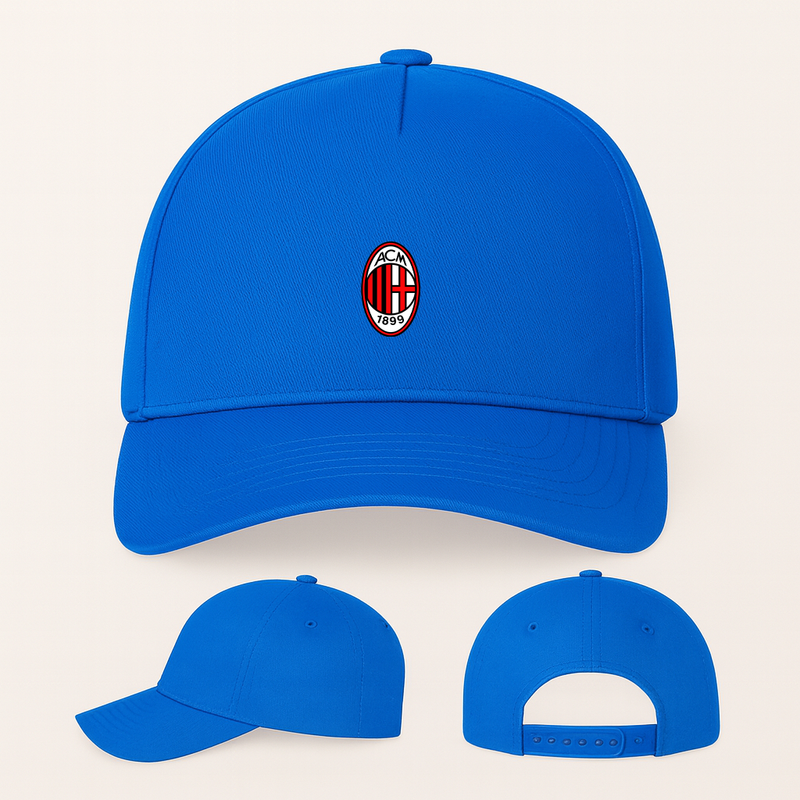 AC Milan Soccer Five Panel Twill Snapback Cap
