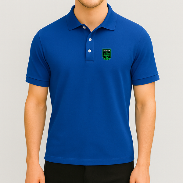 Men's Austin FC Dry Blend Polo