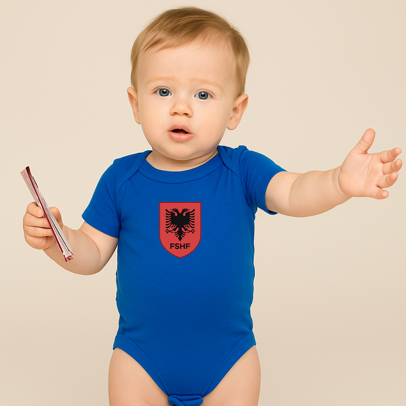 Albania National Soccer Team Baby Romper Onesie
