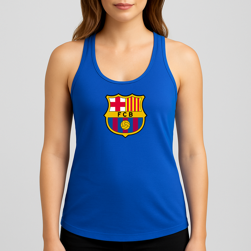 Women's F.C. Barcelona Soccer Racerback Tank Top
