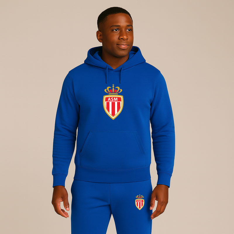 Men's AS Monaco FC Hoodie Joggers Set