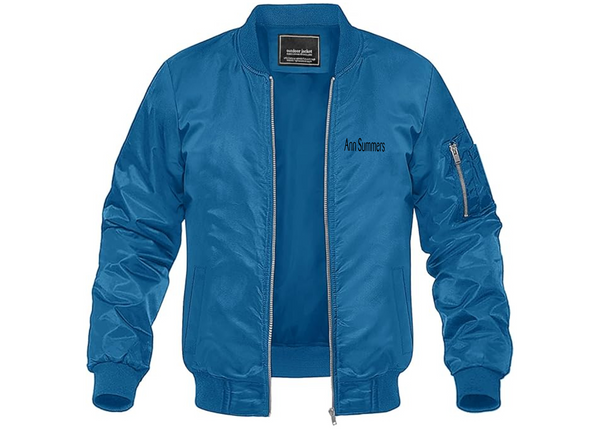 Men's Ann Summers Lightweight Bomber Jacket Windbreaker Softshell Varsity Jacket Coat