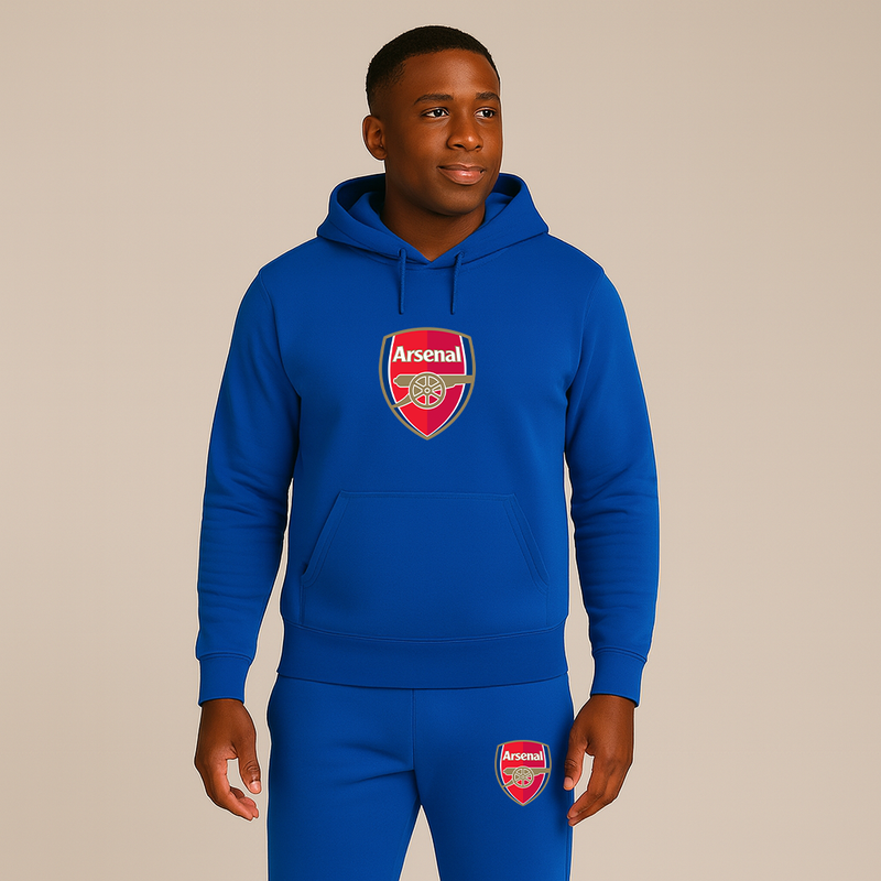 Men's Arsenal Soccer Logo Hoodie Joggers Set
