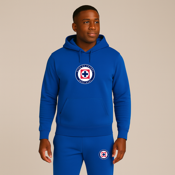 Men's Cruz Azul Football Club Hoodie Joggers Set