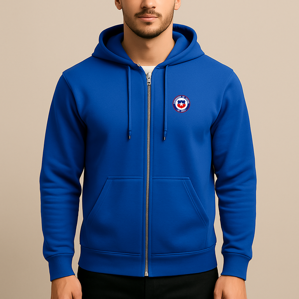 Men's Chile National Soccer Team  Zipper Hoodie