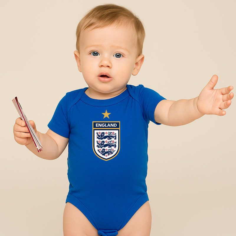 England National Soccer Team Baby Romper Onesie