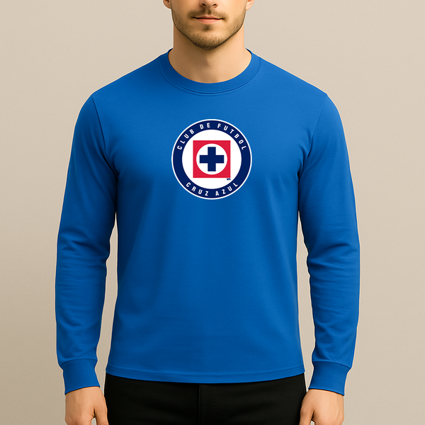 Men's Cruz Azul Football Club Long Sleeve T-Shirt
