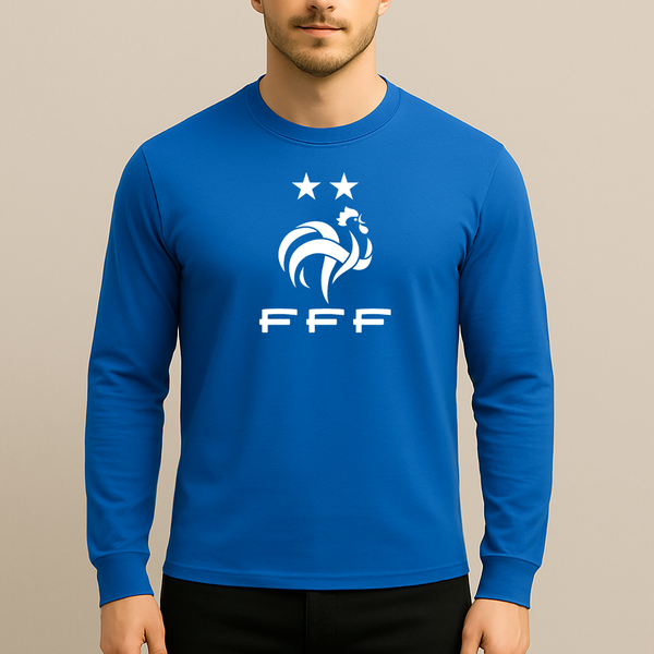 Men's France Soccer Long Sleeve T-Shirt