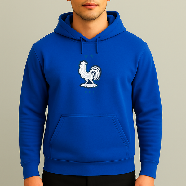Men's France National Soccer Team Pullover Hoodie