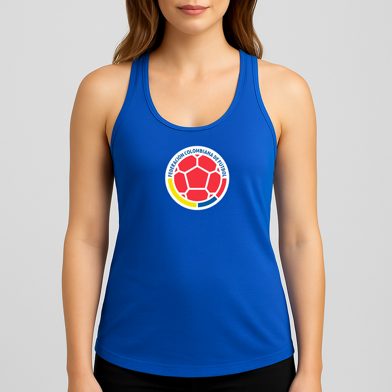Women's Colombia National Soccer Team Racerback Tank Top