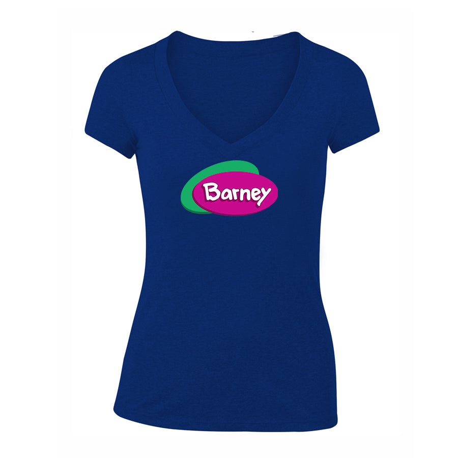 Women's Barney Show V-Neck T-Shirt