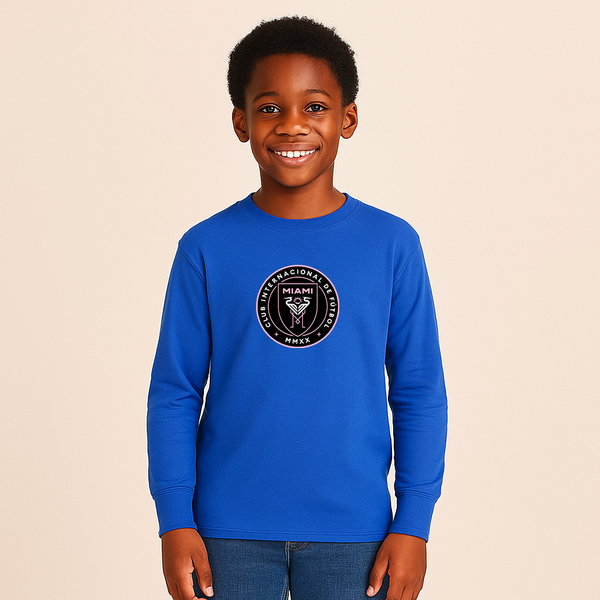 Youth Kids Inter Miami FC Long Sleeve T-Shirt