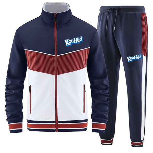 Men's kool-Aid  ANOTWENER Men_s Casual 2 Piece Tracksuit Sets Long Sleeve Full Zip Jacket and Sweatpants Sport Outfits Sweatsuits