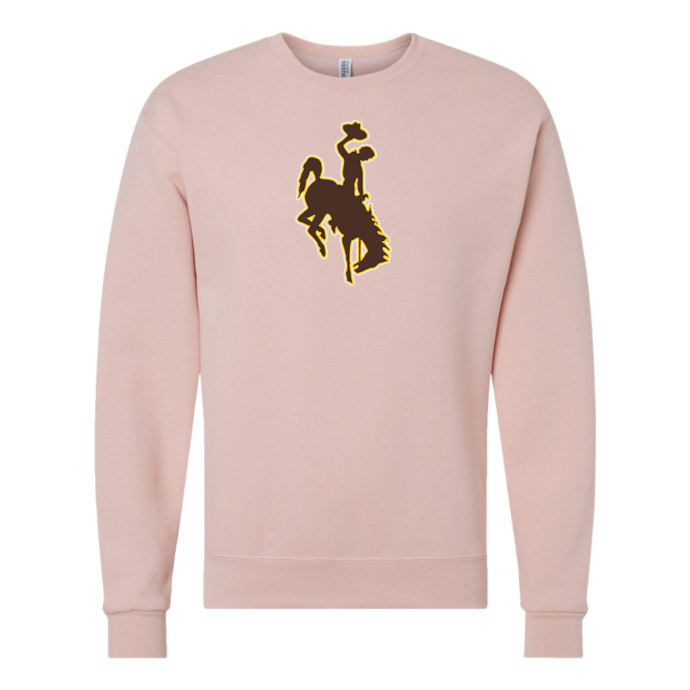 Men's  Wyoming CowboysJERZEES NuBlend Crewneck Sweatshirt