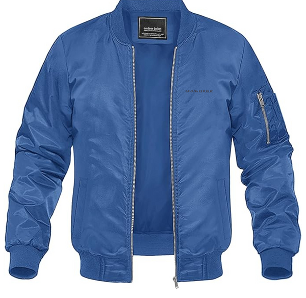 Men's Banana Republic Lightweight Bomber Jacket Windbreaker Softshell Varsity Jacket Coat
